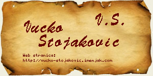 Vučko Stojaković vizit kartica